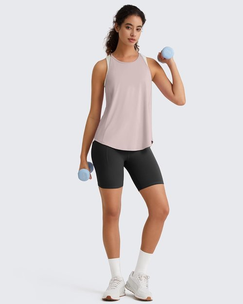 G4Free Athletic Tank Tops for Women - Lightweight Racerback Gym & Pilates Y-Back | Loose Fit Running Top
