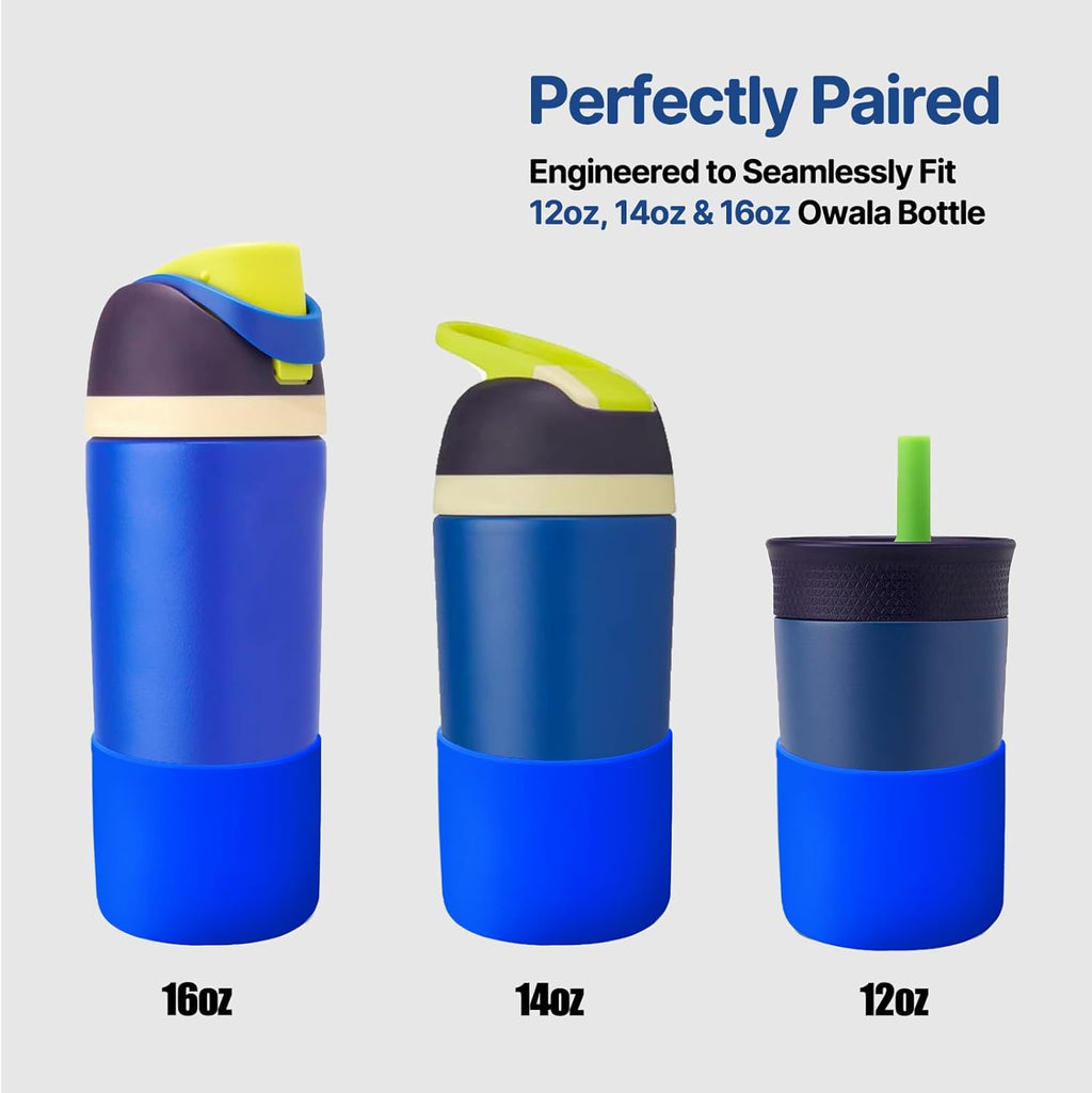 Owala Silicone Boot - Anti-Scratch, Anti-Slip Protective Sleeve for 16oz, 14oz, 12oz Water Bottles