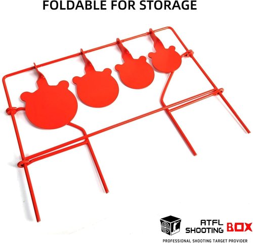 Atflbox BB Gun Target - Heavy Metal Spinning Gongs for Outdoor Shooting | 4 Sizes for .177 & .20 Caliber