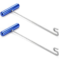 Elsjoy 2 Pack Fishing Hook Remover, 12" Fish Dehooker Tool Saltwater Fish Hook Remover, Shark Hook Removal Tool for Quick Removal