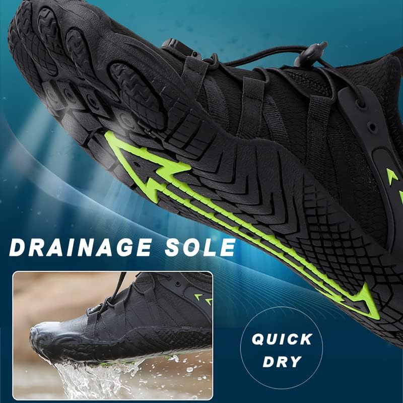 Skiennix Water Shoes - Quick Dry Barefoot Aqua Shoes for Men & Women | Ideal for Beach, Pool & River Activities