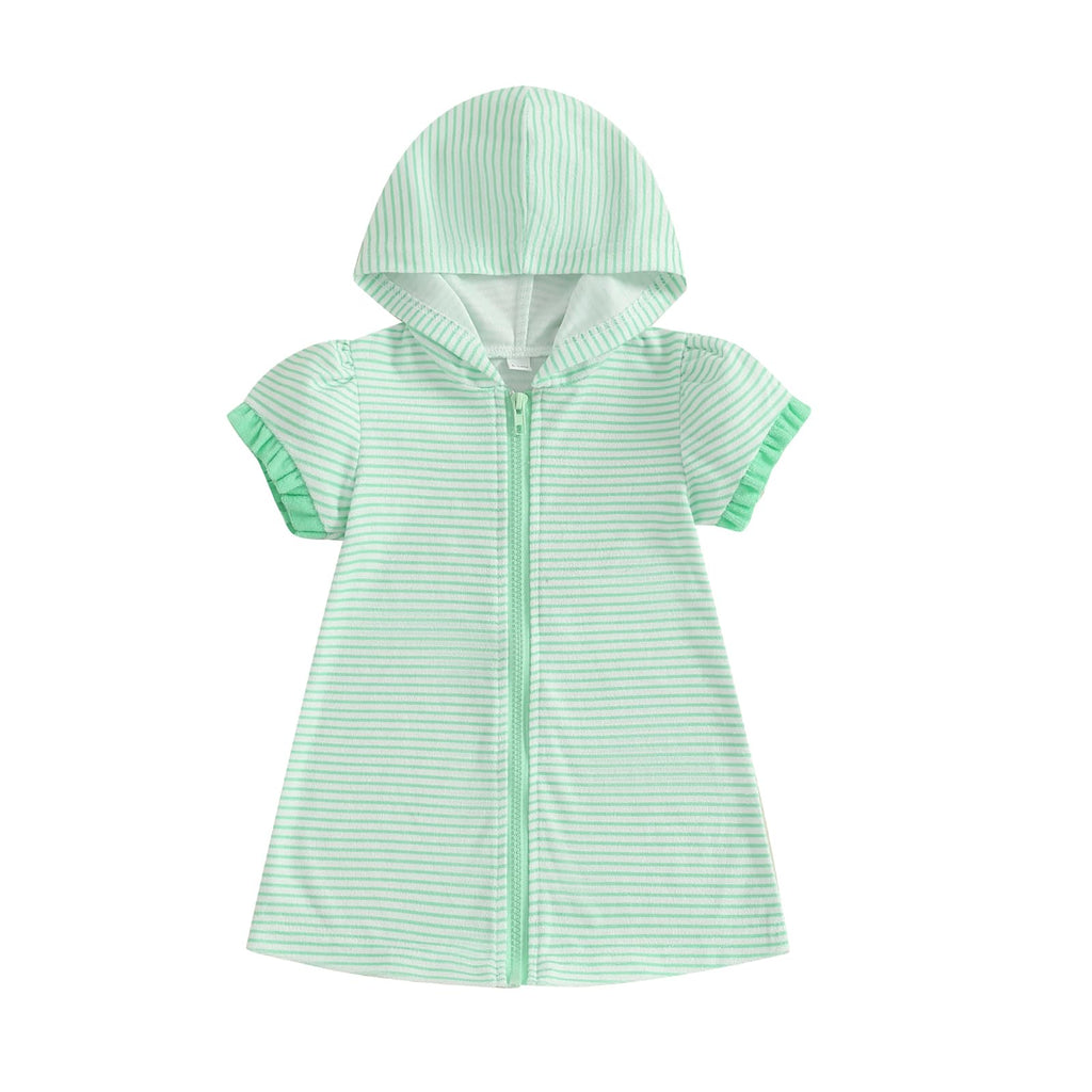 Yccutest Toddler Hooded Terry Swim Cover Up Kids Swimsuit Coverup for Girls Beach Bathing Suit Wraps Swimwear Summer Outfits