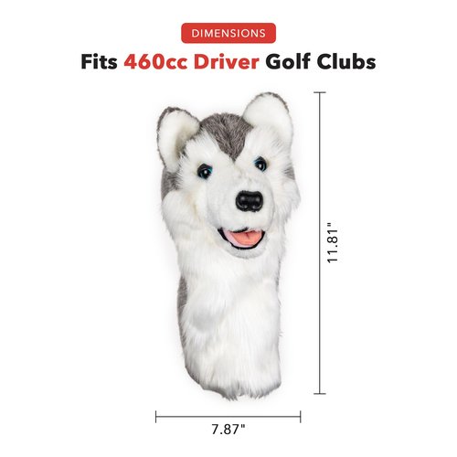 Daphne's Headcovers Husky Driver Headcover | Premium Driver Headcovers | Funny Golf Club Covers | Stylish Protection for Your Clubs | Men's Golf Gear | Driver Headcover for Men and Women
