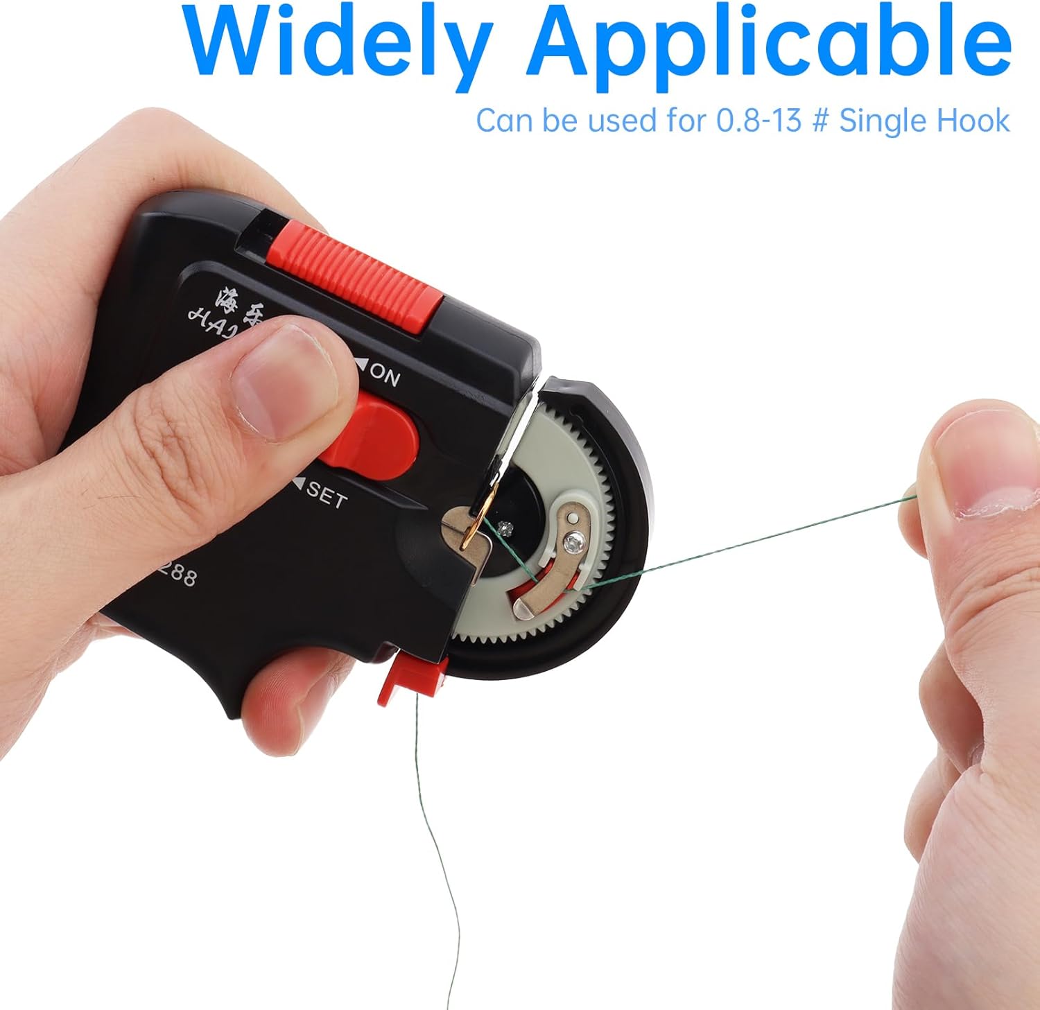 OriGlam Automatic Fishing Hook Tyer Machine - Fast Electric Device for Easy Knot Tying