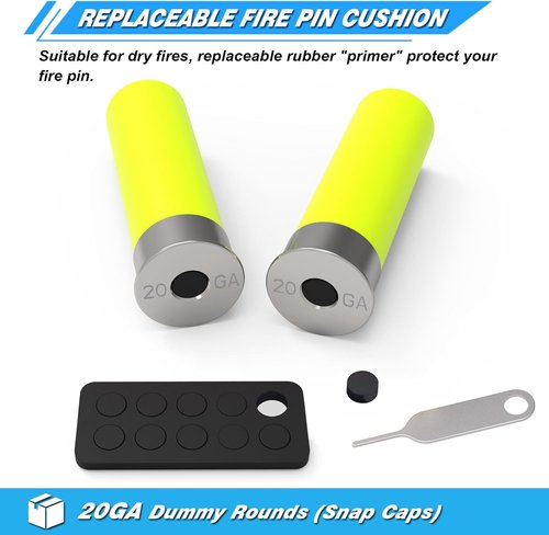 Artemis Snap Caps - Reusable Training Dummy Rounds for Realistic Dry Fire Practice | Multiple Styles