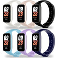 BABEJIA 6 Pack Replacement Bands Compatible with Xiaomi Smart Band 8 Active & Redmi Band 2, Soft TPU Straps, Wristband Breathable, Adjustable, Quick Release