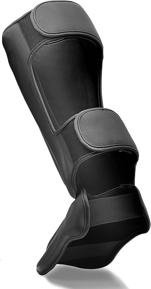 FIVING MMA Shin Guards - Padded Adjustable Muay Thai Leg Guards with Instep Protection | Durable Kickboxing Gear
