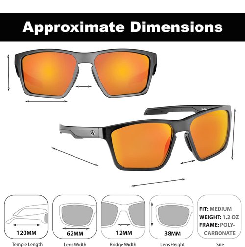 Flying Fisherman Sandbar Polarized Sunglasses for Men, Women, Fishing, Boating, Outdoor Sports, 100% UV Protection