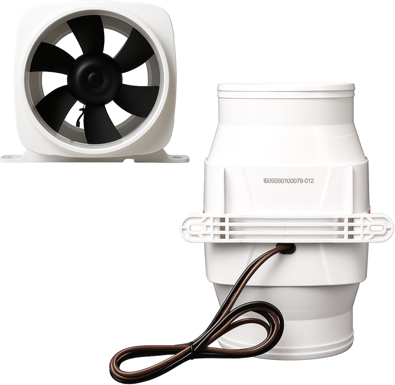 SEAFLO Marine Bilge Air Blowers - Ultra-Quiet 12V Operation | 130-270 CFM for Yacht/Sailboat/Boat - 4-Year Warranty