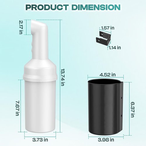 DRIVE UP Golf Cart No Drilling Sand Bottle, Universal Divot Filler Sand & Seed Bottle with Rattle Proof Holder Suitable for EZGO, Club Car and Yamaha, Drilling-Free with Large Capacity - 2 Packs