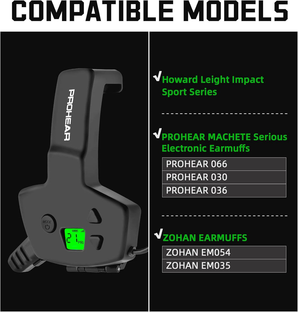 PROHEAR 066 Electronic Ear Protection - Built-In RH08 Walkie Talkie for Clear Communication