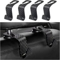 Utility Car Headrest Hidden Hook 33lb(Max) Car Hooks for Purses and Bags,Hat Holder for Truck Seat Hanger Storage Organizer for Coats,Umbrellas,Grocery Bags,Handbags Universal Car Accessories