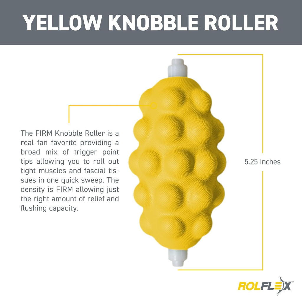 Rolflex Firm Knobble Roller - Essential Tool for Trigger Point Relief & Muscle Recovery
