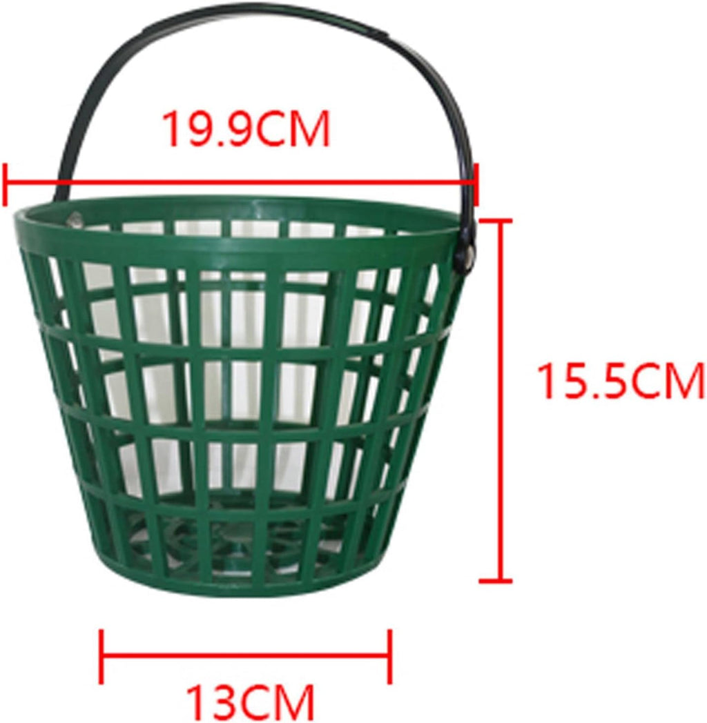SM SunniMix Unbreakable Golf Ball Basket - Durable Container with Handle for 25/50/100 Balls