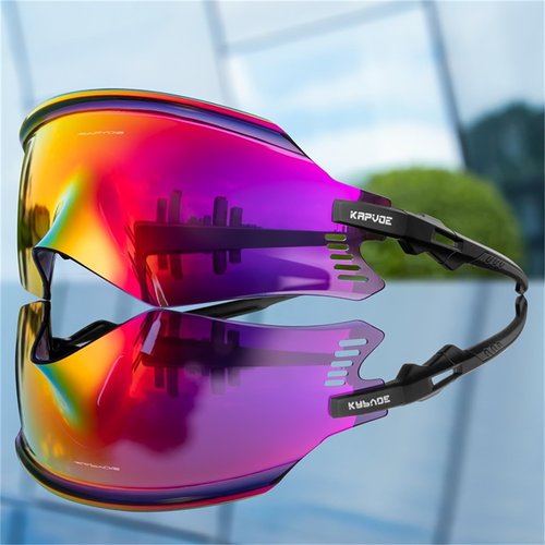 KAPVOE Cycling Glasses Mountain Bike Sunglasses MTB Windproof Motorcycle Goggles Men Women Triathlon Sports Running - K2