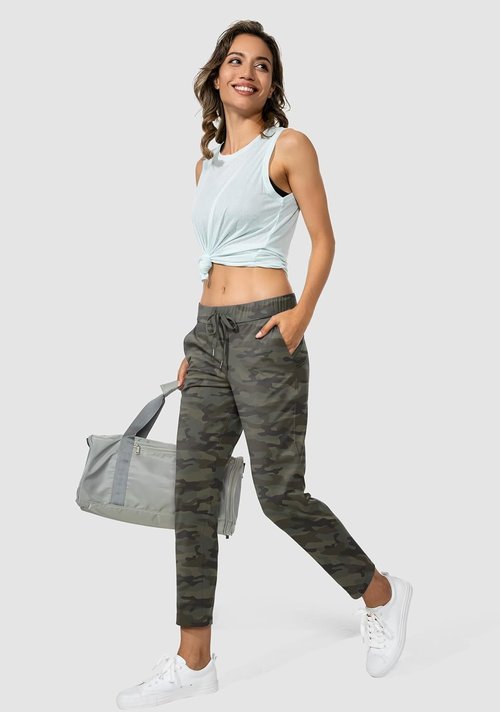 G Gradual Women's 7/8 Stretch Ankle Sweatpants - Deep Pockets for Golf, Athletic & Lounge Wear