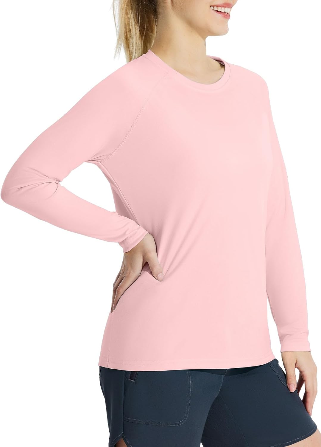 Baleaf Women's Long Sleeve Sun Shirt - UPF 50+ UV Protection, Lightweight Quick-Dry Hiking Top
