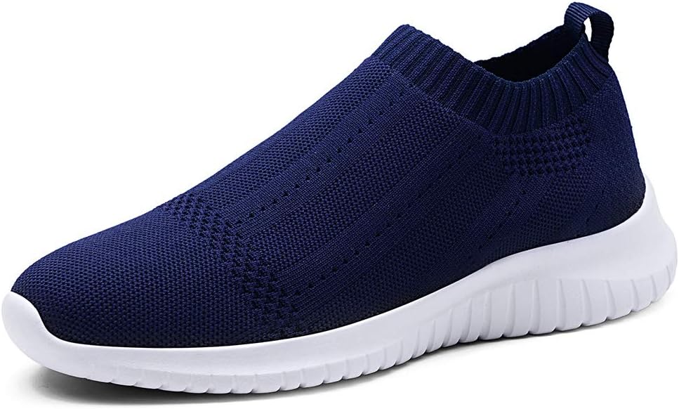 TIOSEBON Women's Slip-On Walking Sneakers - Lightweight, Breathable Knit Yoga Shoes