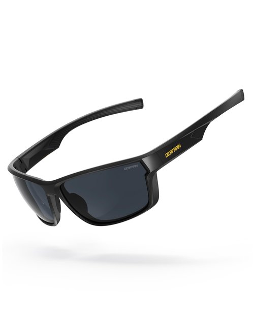 DEAFRAIN Polarized Sports Sunglasses for Men Women, Ideal for Running Fishing Driving Golf Unbreakable Frame with UV Protection