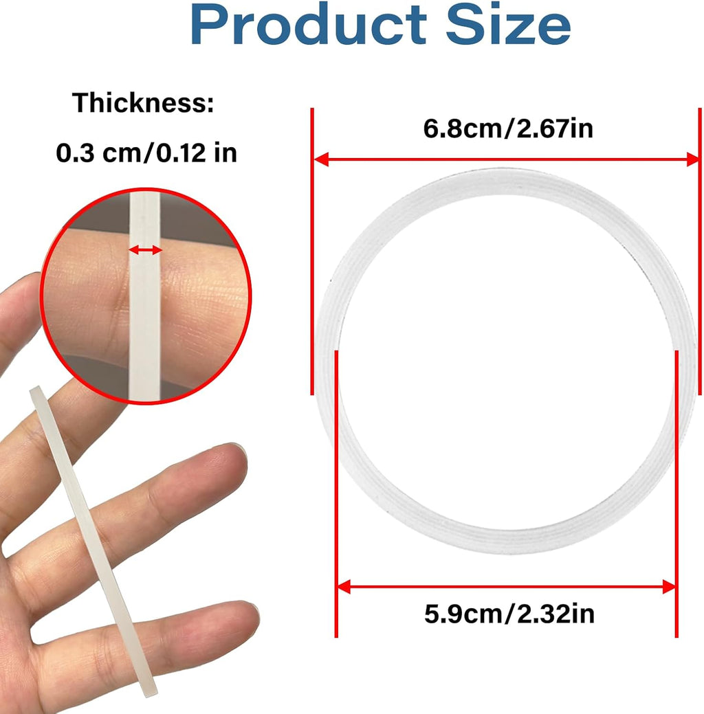 Owala | Water Bottle Gasket Replacement - 6 Silicone Lid Seals for FreeSip 19/24/32/40oz Cups