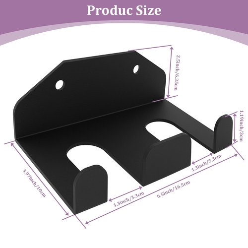 KSWLOR Heavy Duty Olympic Barbell Hanger,Vertical Barbell Mount Rack,Black Powder Coated Garage Gym Bar Wall Rack Space Saving Bar Holder Suitable for for Home, Commercial, Garage Gym