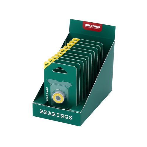 BALEMOK Skateboard Bearings x 10 (8x22x7mm 608-2RS, Yellow, 10)