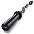 TECHNOAGE Olympic EZ Curl Bar, 47" EZ Barbell for Biceps & Triceps Workout, 20LB Solid Steel Curl Bar with Smooth Bearing Sleeves for 2-Inch Weight Plates,500LB Capacity Weight Lifting Bar for Home Gym Strength Training, Black