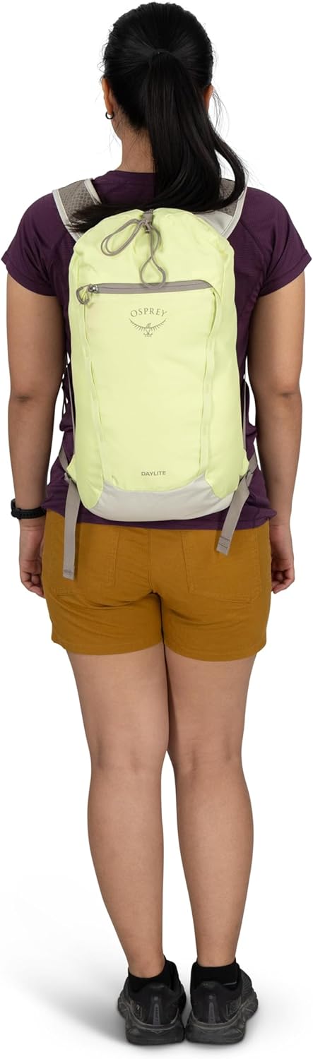 Osprey Daylite Cinch Backpack - Lightweight Travel Bag for Hiking & Festivals | Porcelain Orange