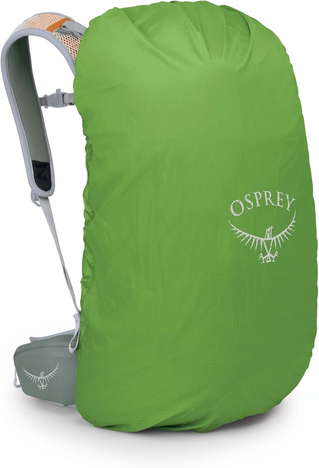 Osprey Hikelite 28L Lightweight Hiking Backpack - Durable Travel Daypack with Rain Cover | Pine Leaf Green, M/L