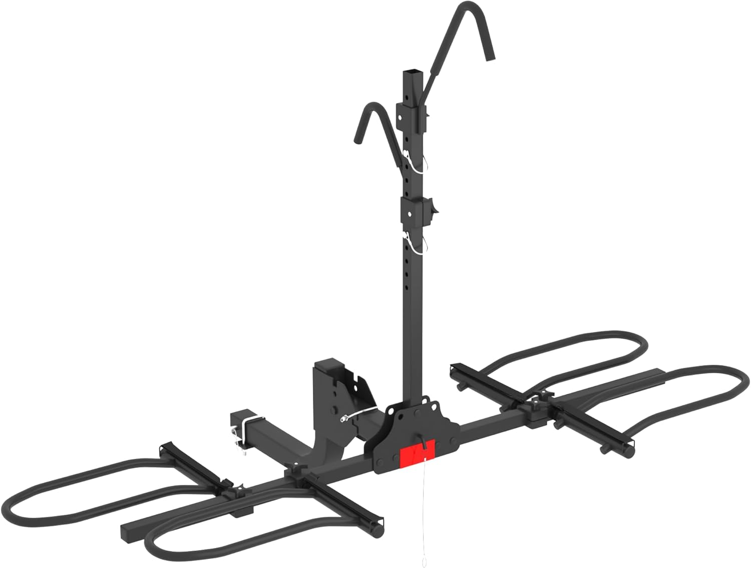 Skiennix Hitch Bike Rack - Wobble-Free Smart Tilting Design | 2-Bike Capacity for Standard & Fat Tire E-Bikes, 200 lbs