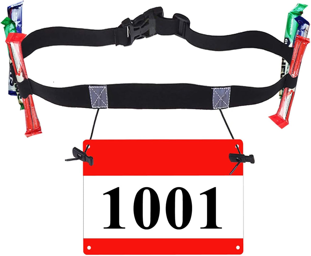 Triathlon Race Belt - Durable Bib Holder for Runners | Adjustable Fit for Comfort