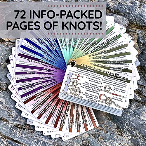 Complete Knot Card Bundle - Waterproof Outdoor Rope & Fishing Knots Guide