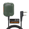 BAOFENG AR-152 Tactical Speaker Mic Shoulder Microphone Volume Adjustable Military Grade Handheld Speaker UV-5R UV-82 BF-888S RETEVIS TYT Pxton BTECH Kenwood Radios