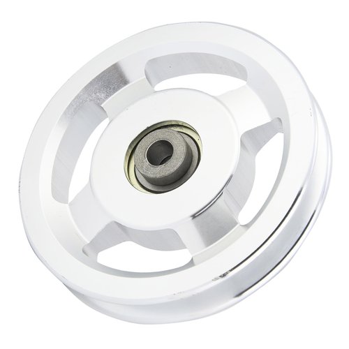 Cunyuer Fitness Pulley Wheel, Aluminum Pulleys for Gym, Universal Aluminum Alloy Bearing Pulley Wheel for Home Gym Exercise Strength Training Equipment (Diameter 115mm)