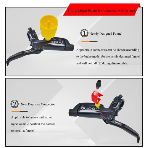 CYCEARTH Bicycle Hydraulic Disc Brake Bleed Tool for SRAM AVID Formula with 60ml DOT Oil Fluid