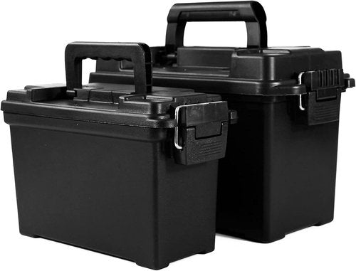 GUGULUZA Ammo Cans - Lockable Waterproof Storage Containers | 2-Pack Field Boxes for Hunting Gear