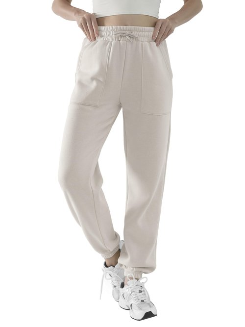 DITOK 3 Pack Sweatpants for Women Fleece Lined High Waisted Joggers with Pockets Baggy Comfy Lounge Pants
