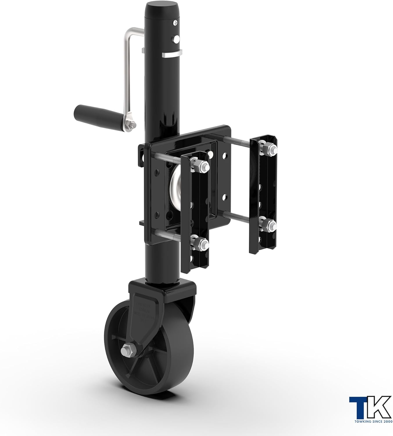 1200 lbs Trailer Jack - Bolt-On Tongue Jack with 10" Lift for RVs, Boats, Trailers & More