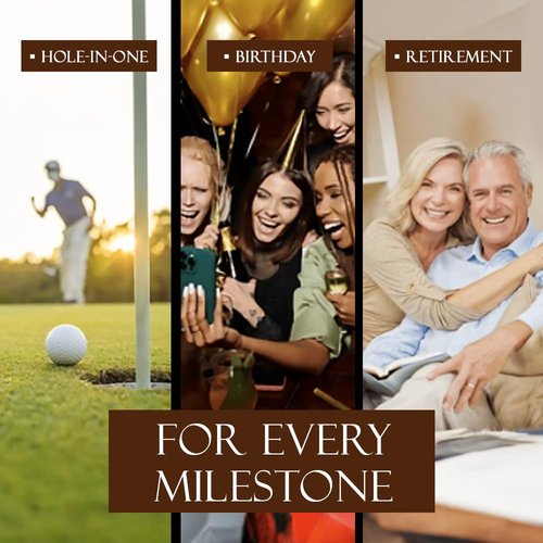 Vertini 24K Gold Plated Golf Ball & Crown Ball Marker Set – Luxury, Unique Golf Gifts for Men, Dad, Boss, Premium Golden Golf Ball and Ball Marker Accessories [ 1Ball & 1Ball Marker ]