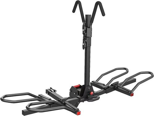 KYX Bike Rack - Heavy-Duty Hitch Mount for 2 Bikes Up to 160LBS | Foldable E-Bike Platform with Quick Tilt Release