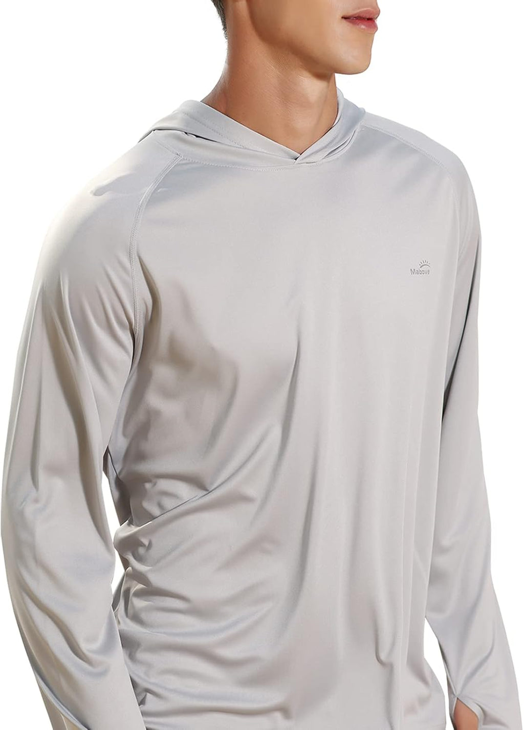 Skiennix Men's UPF 50+ Long Sleeve Sun Shirt - UV Protection Hoodie for Hiking & Fishing
