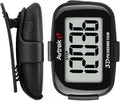 Skiennix 3D Step Counter - Clip-On LED Backlight Pocket Pedometer for Outdoor Fitness Tracking