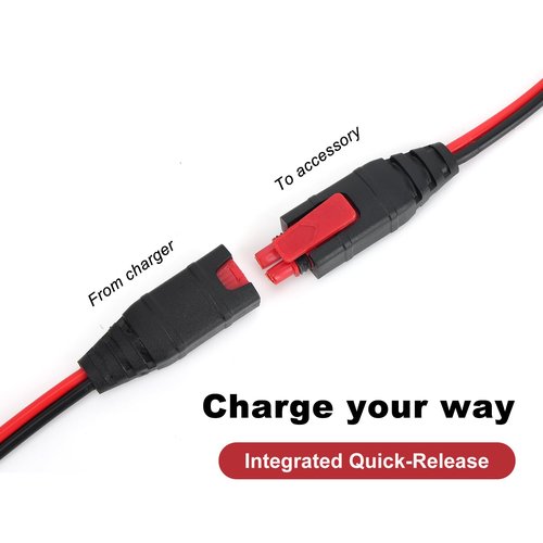 lasuroa Charger Extension Cable for Genius, 10-Foot X-Connect Battery Charger Cable Compatible with NOCO GC004 and More Accessory for Smart Battery