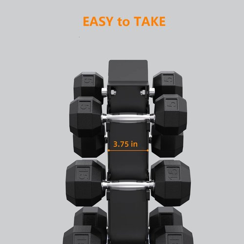 6 Tier Dumbbell Stand Only,Heavy Duty Steel Dumbbell Holder for Home Gym,Max Weight Capacity 660 LBS