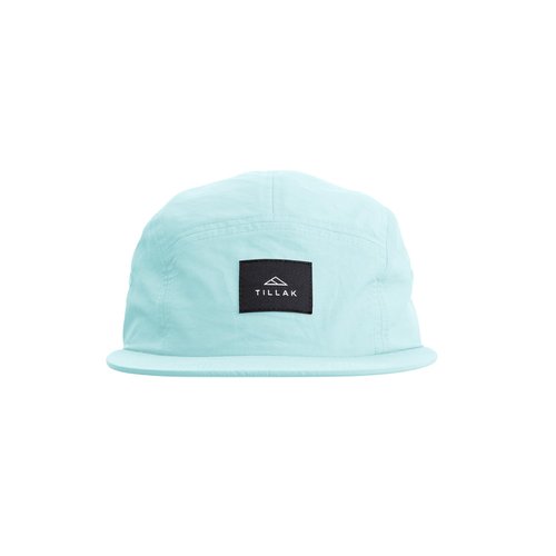 Tillak Wallowa Camp Hat, Lightweight Nylon 5 Panel Cap with Snap Closure (Sky Blue)