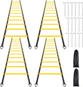Skiennix Agility Ladder Set - 12 Rungs with Steel Stakes & Carry Bag for Speed Training | Soccer Fitness