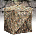 2 Person Hunting Blind with 360° See-Through Mesh - Portable & Durable Ground Hide
