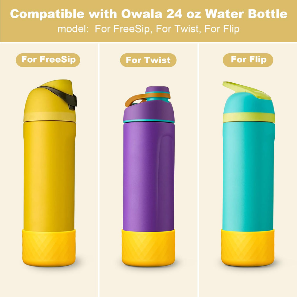 Beonsky Silicone Boot for Owala Water Bottle 40 oz, Anti-Slip Protective Sleeve for FreeSip/Twist/Flip Stainless Steel Water Bottles Accessories