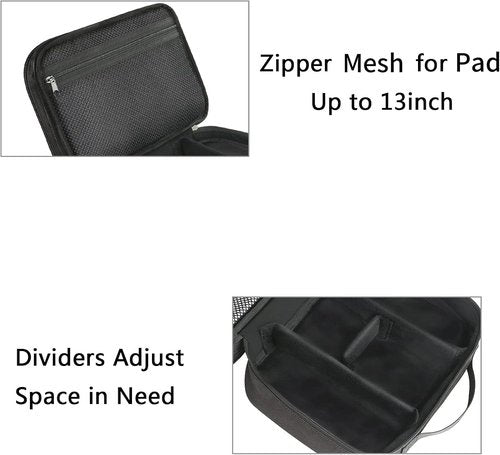 MATEIN Cable Organizer Bag - Large Travel Storage Case for Electronics | Fits Tablets Up to 12.9" - Black