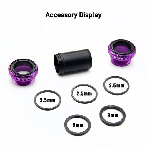EVOSID Dub Bottom Bracket 68/73mm 29mm English Threaded BB Compatible with Mountain Road Bikes (Blue)